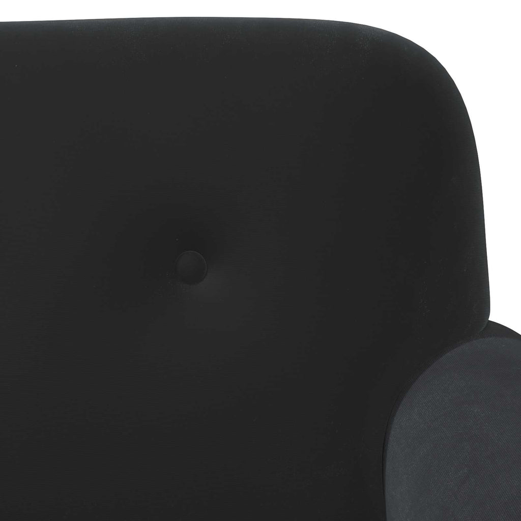 Love seat με κουμπιά Μαύρο 120 x 66 x 78 εκ. Βελούδο