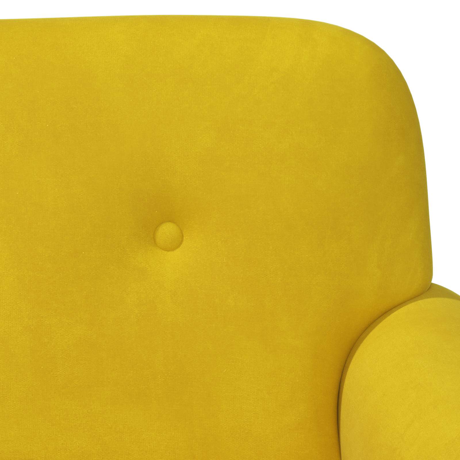 Love seat με κουμπιά Κίτρινο 120 x 66 x 78 εκ. Βελούδο