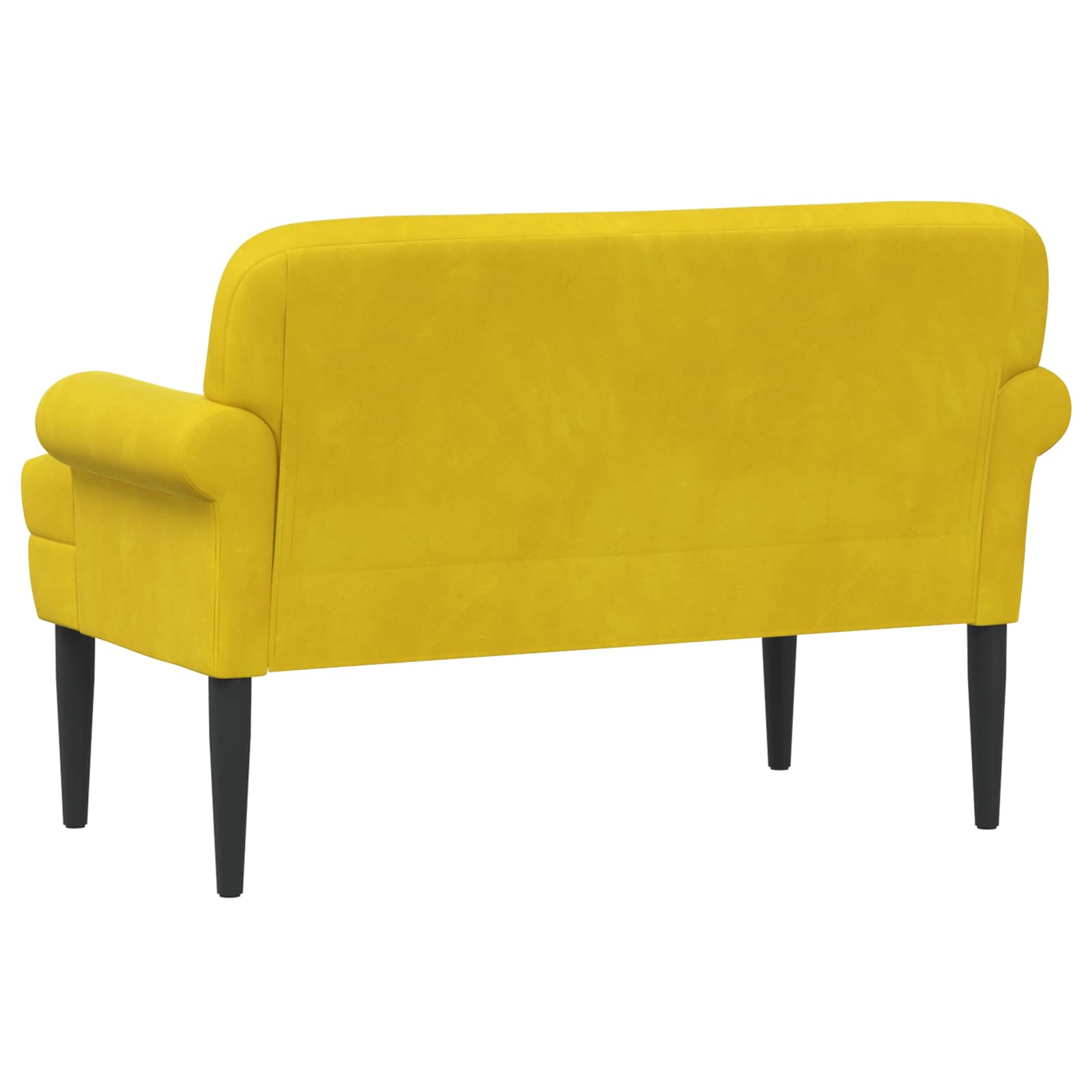 Love seat με κουμπιά Κίτρινο 120 x 66 x 78 εκ. Βελούδο