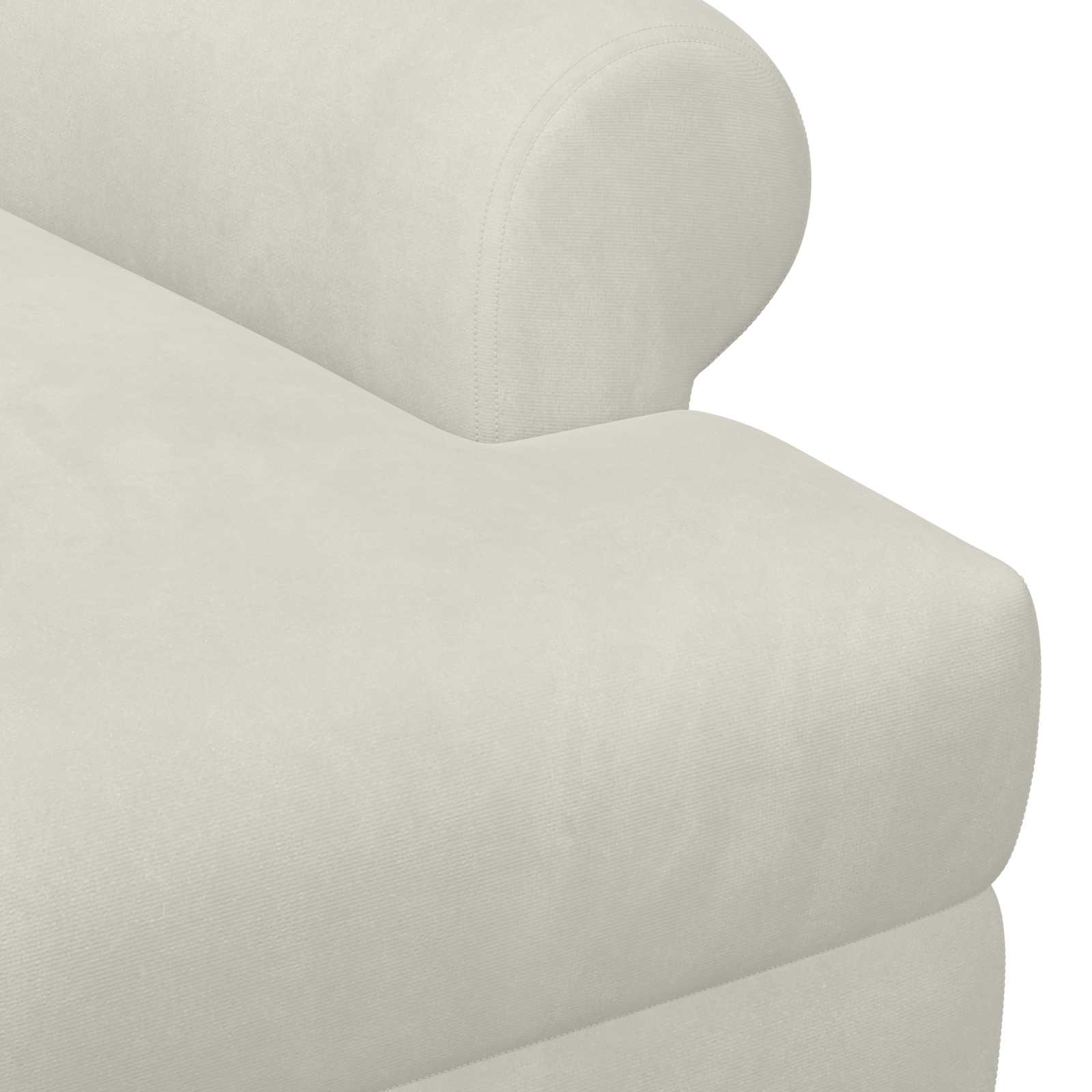 Love seat με κουμπιά Κρεμ 120 x 66 x 78 εκ. Βελούδο