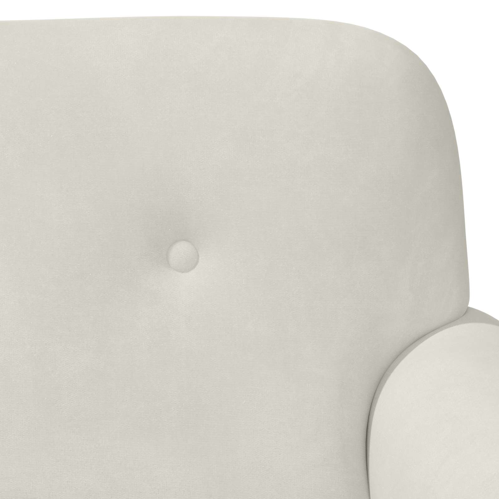 Love seat με κουμπιά Κρεμ 120 x 66 x 78 εκ. Βελούδο