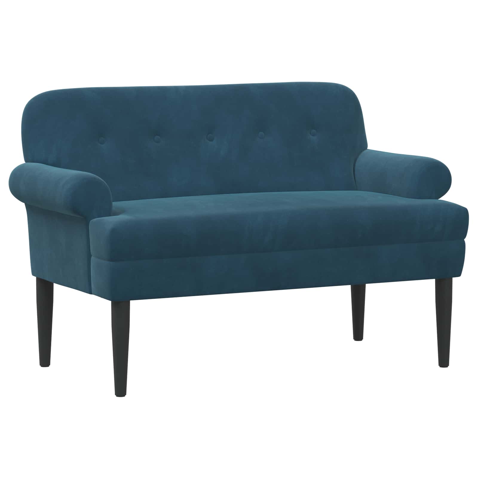 Love seat με κουμπιά Μπλε 120 x 66 x 78 εκ. Βελούδο