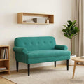Love seat με κουμπιά Τιρκουάζ 120 x 66 x 78 εκ. Βελούδο