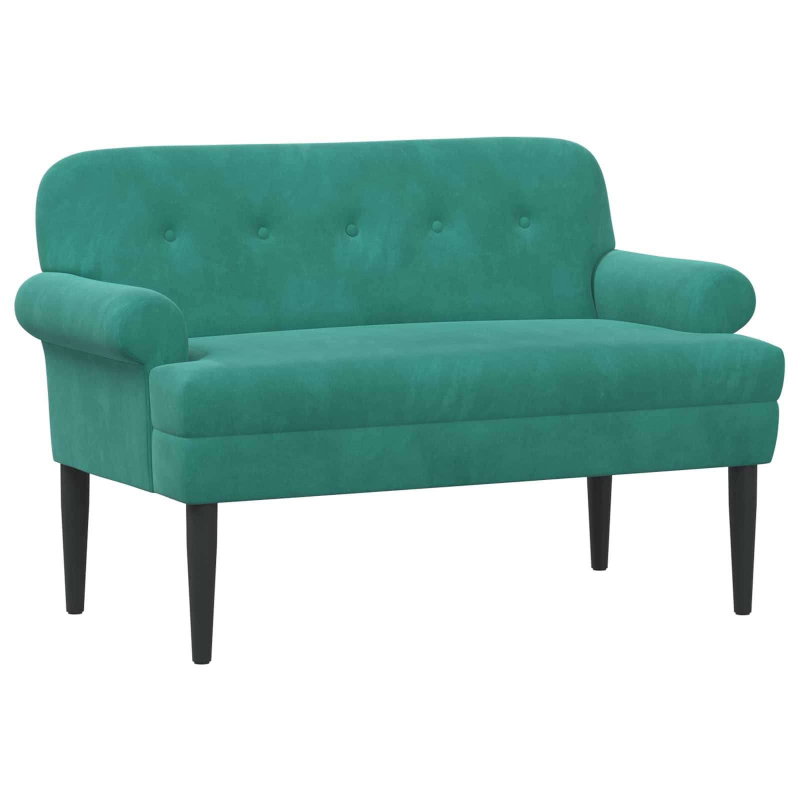 Love seat με κουμπιά Τιρκουάζ 120 x 66 x 78 εκ. Βελούδο