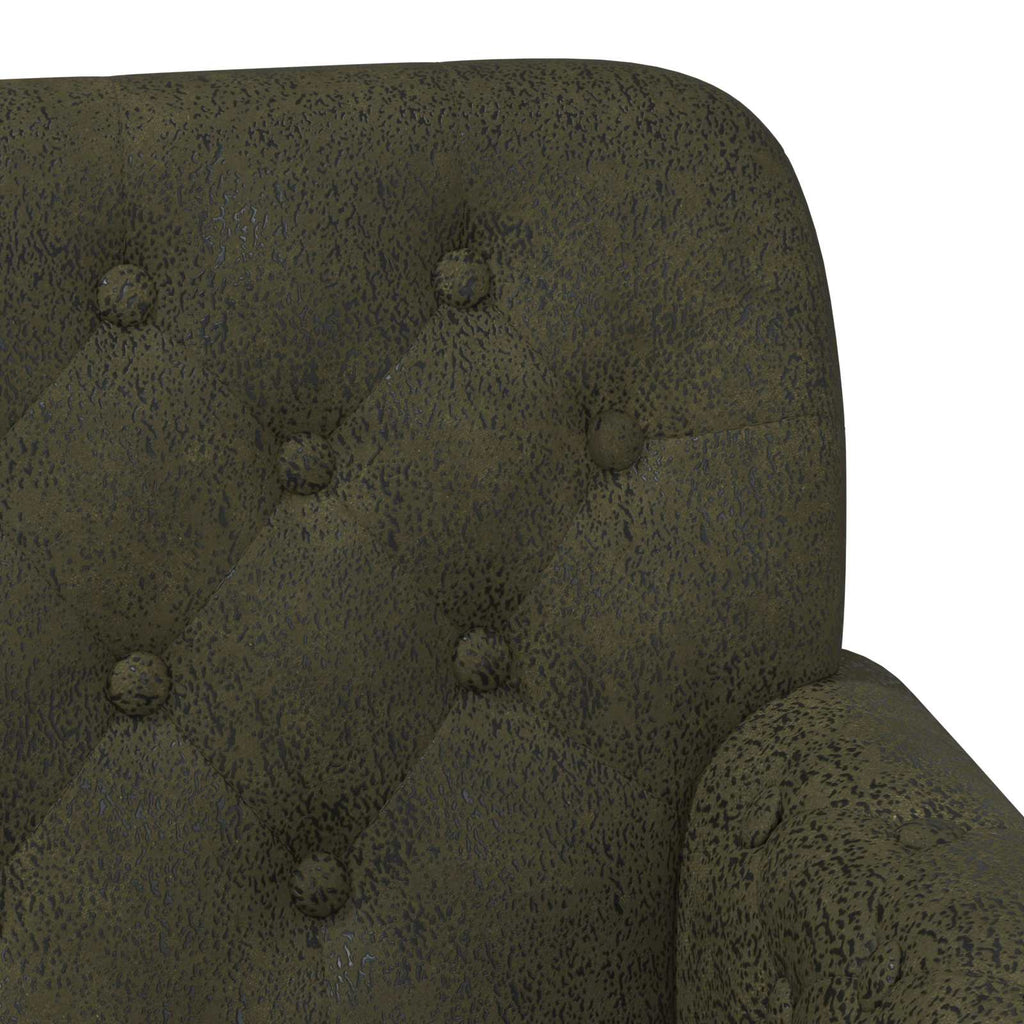 Love seat με κουμπιά Στρατιωτικό Πράσινο 120 x 65 x 78 εκ