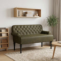 Love seat με κουμπιά Στρατιωτικό Πράσινο 120 x 65 x 78 εκ