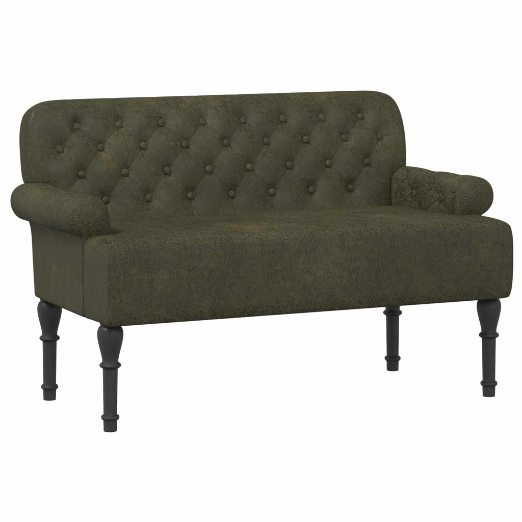 Love seat με κουμπιά Στρατιωτικό Πράσινο 120 x 65 x 78 εκ