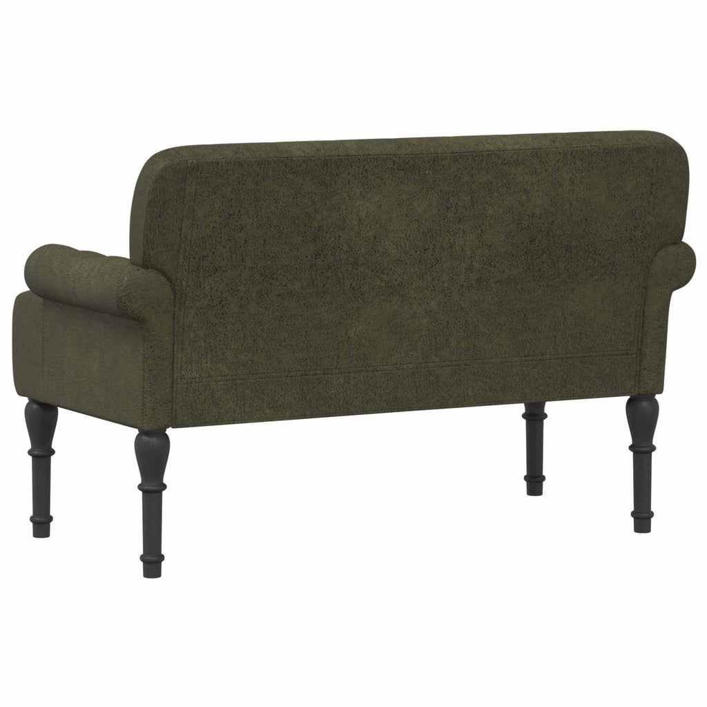 Love seat με κουμπιά Στρατιωτικό Πράσινο 120 x 65 x 78 εκ
