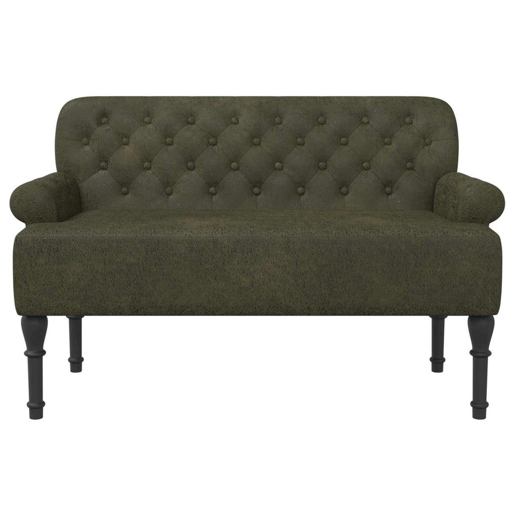 Love seat με κουμπιά Στρατιωτικό Πράσινο 120 x 65 x 78 εκ