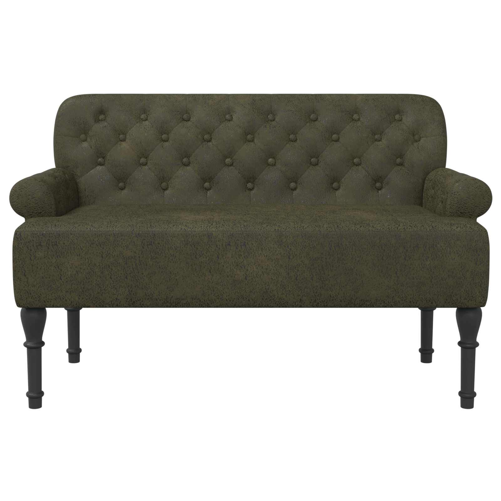 Love seat με κουμπιά Στρατιωτικό Πράσινο 120 x 65 x 78 εκ