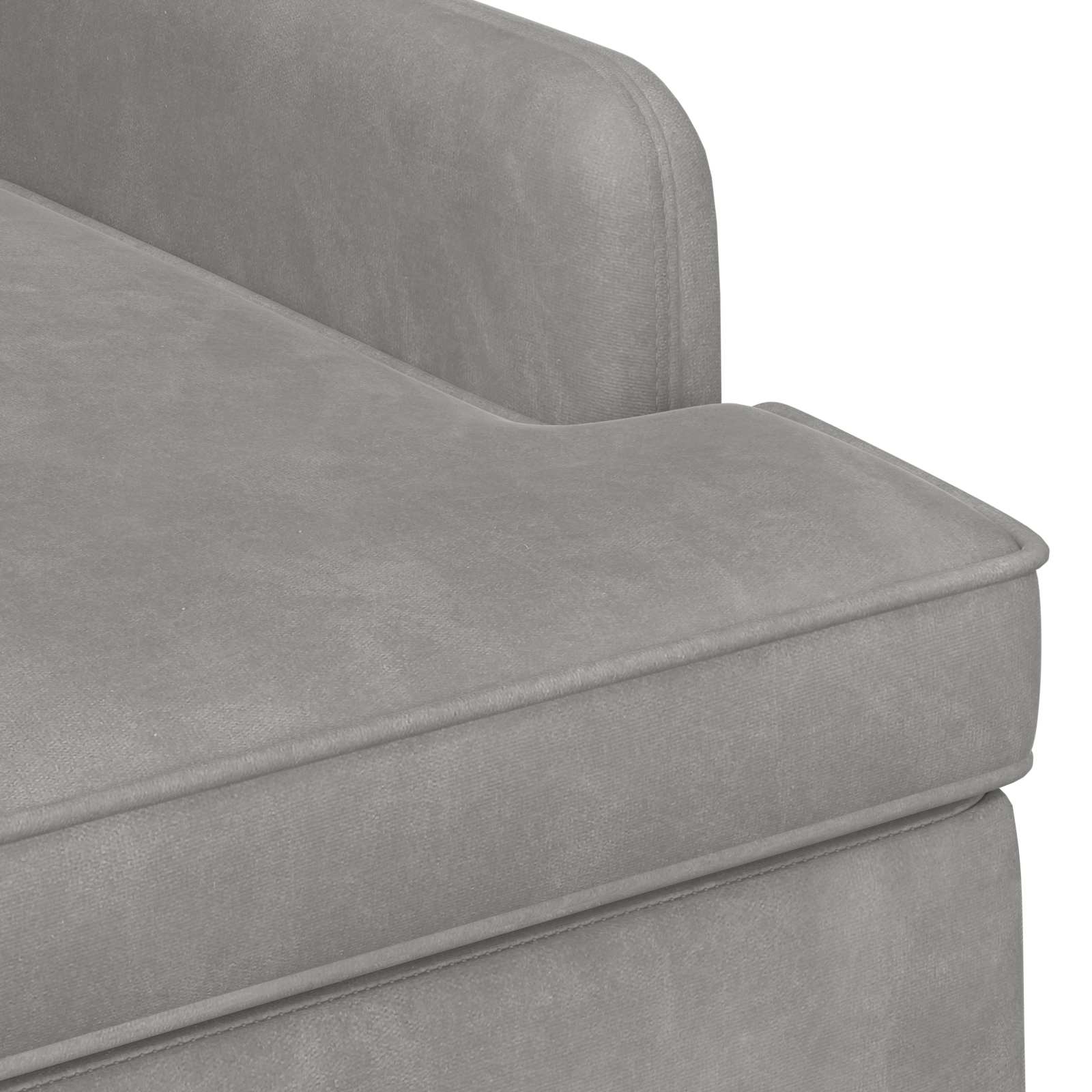 Love seat με κουμπιά Ανοιχτό γκρι 111 x 65 x 79 εκ Βελούδο