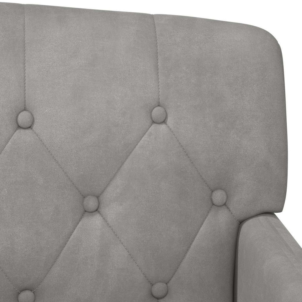 Love seat με κουμπιά Ανοιχτό γκρι 111 x 65 x 79 εκ Βελούδο