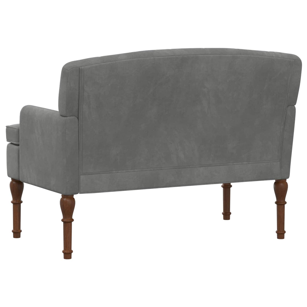 Love seat με κουμπιά Σκούρο Γκρι 111 x 65 x 79 εκ Βελούδο