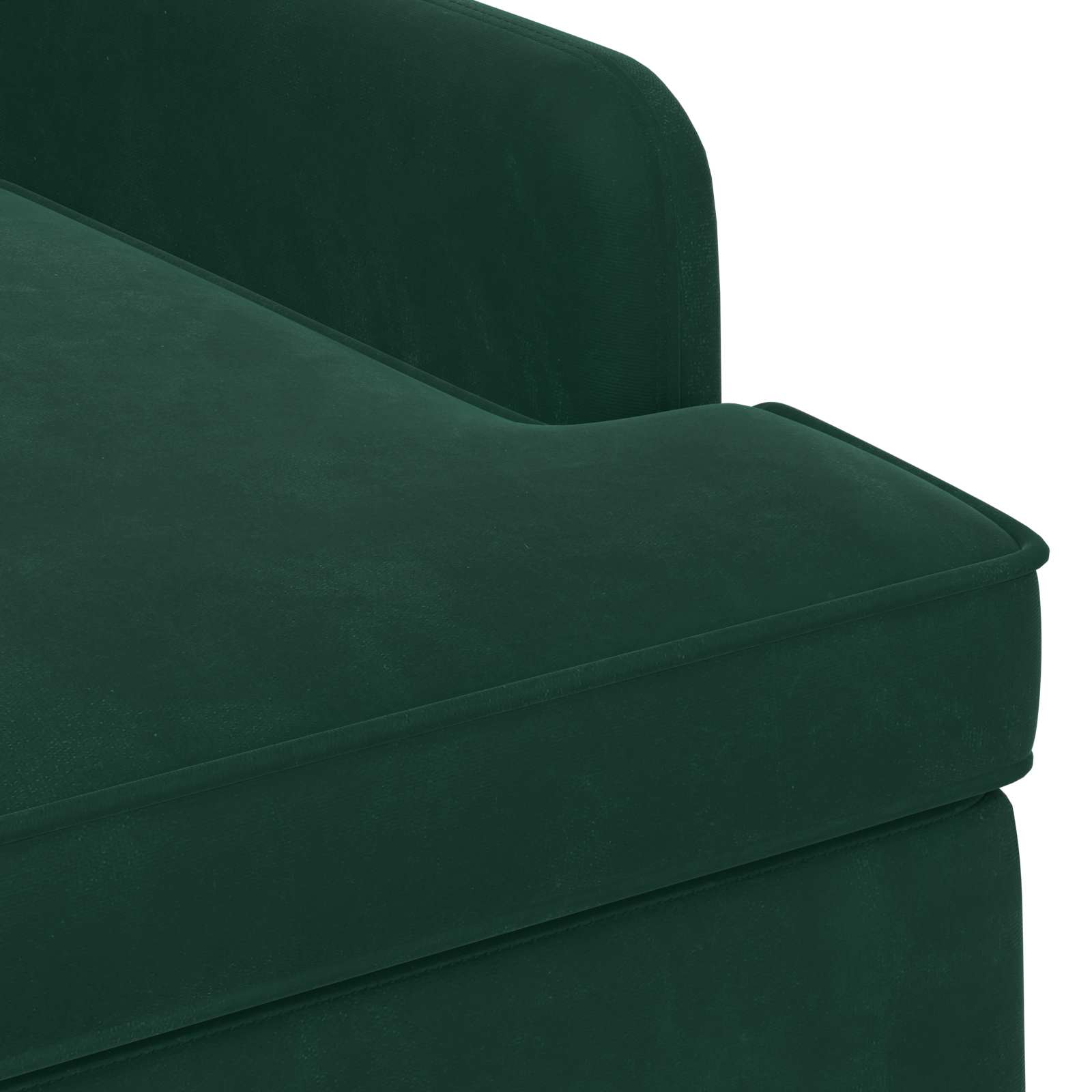 Love seat με κουμπιά Σκούρο Πράσινο 111 x 65 x 79 εκ Βελούδο