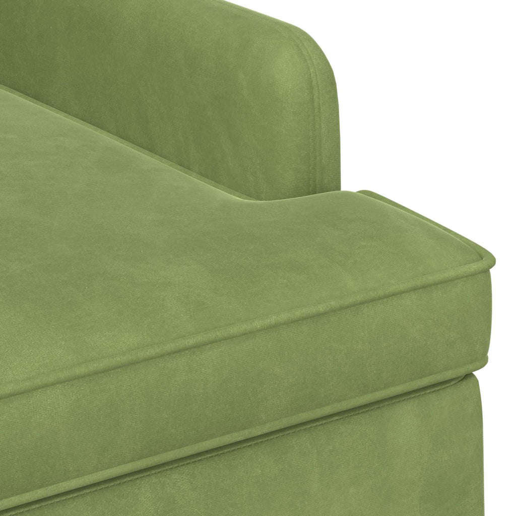 Love seat με κουμπιά Ανοιχτό Πράσινο 111 x 65 x 79 εκ Βελούδο