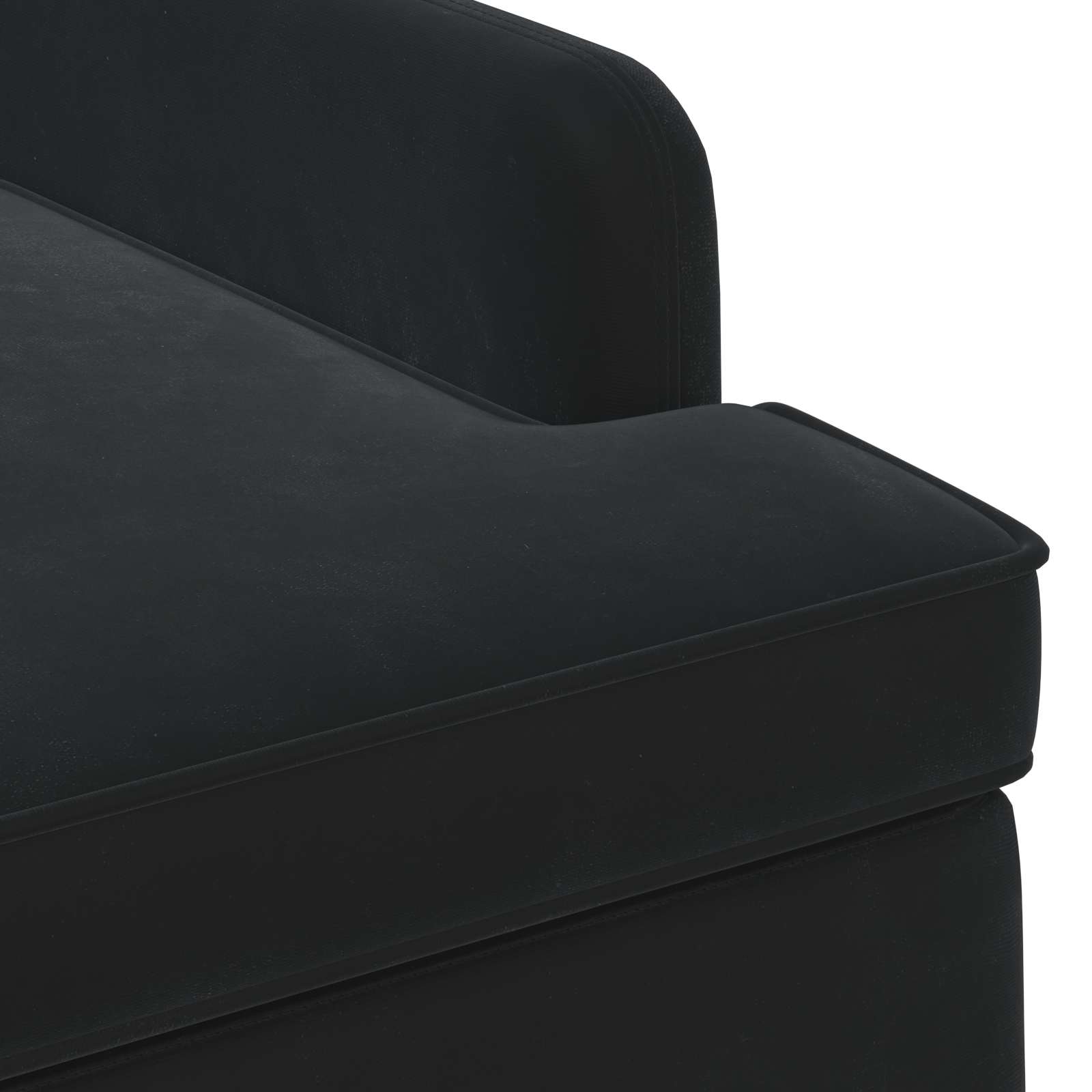 Love seat με κουμπιά Μαύρο 111 x 65 x 79 εκ Βελούδο