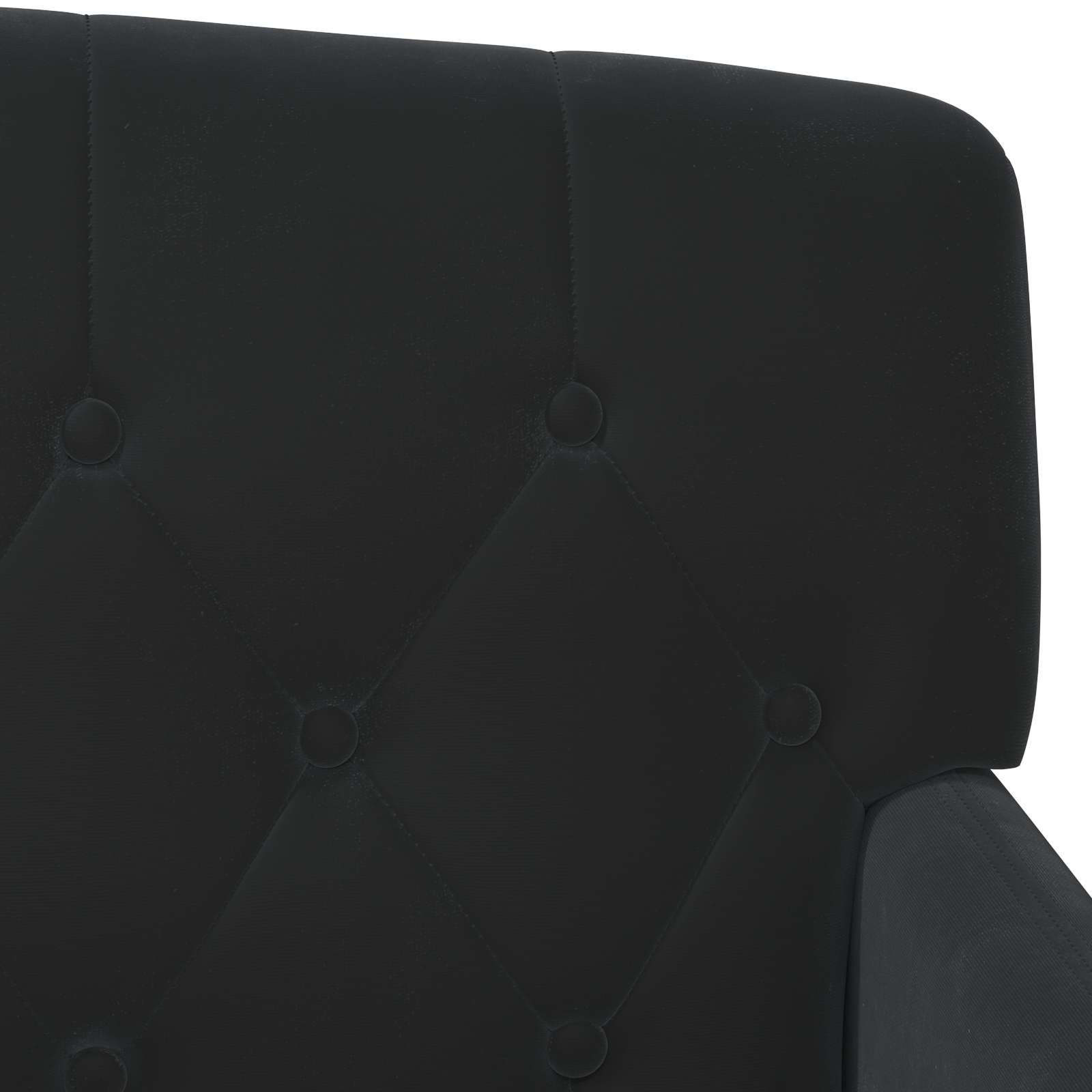 Love seat με κουμπιά Μαύρο 111 x 65 x 79 εκ Βελούδο