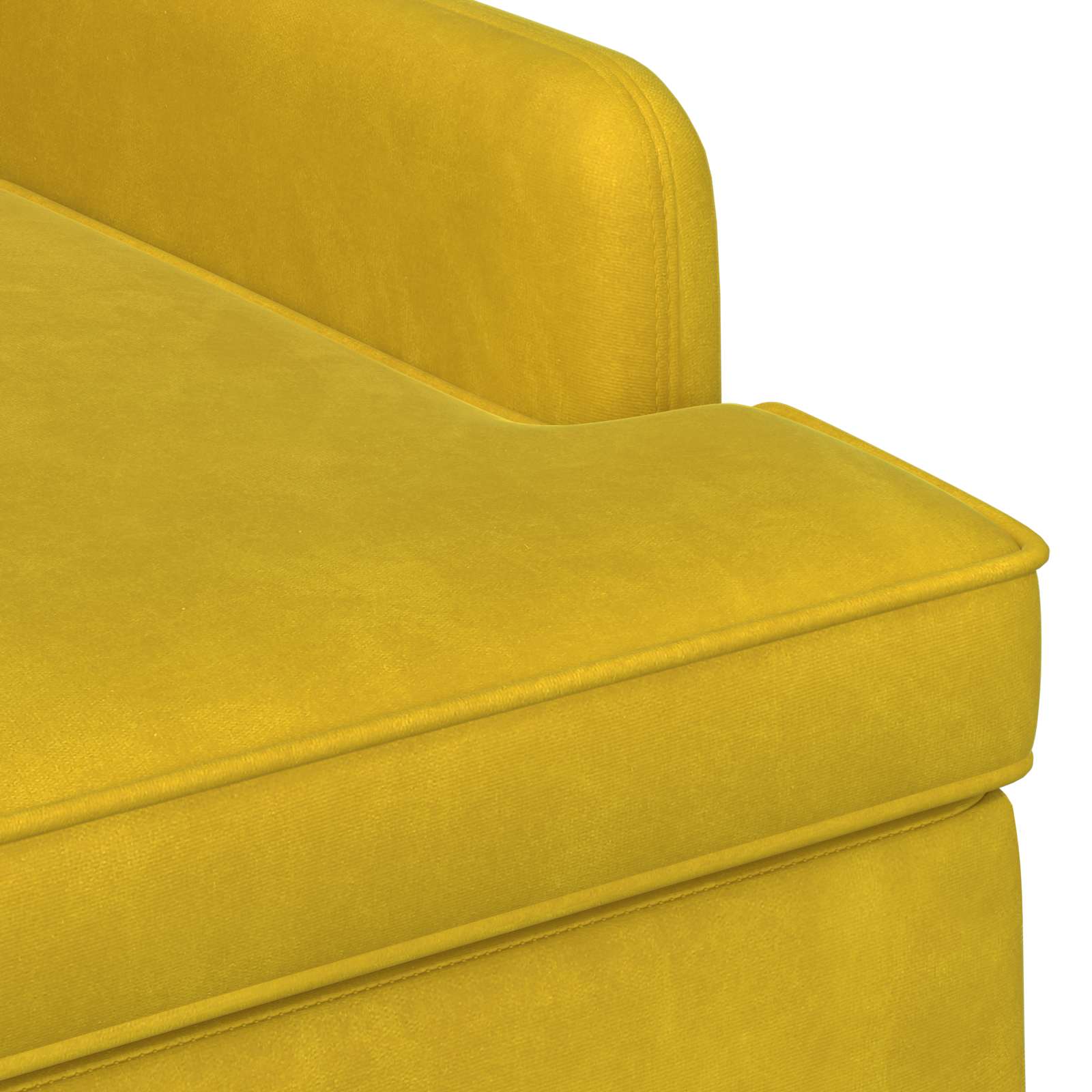 Love seat με κουμπιά Απαλό Κίτρινο 111 x 65 x 79 εκ Βελούδο