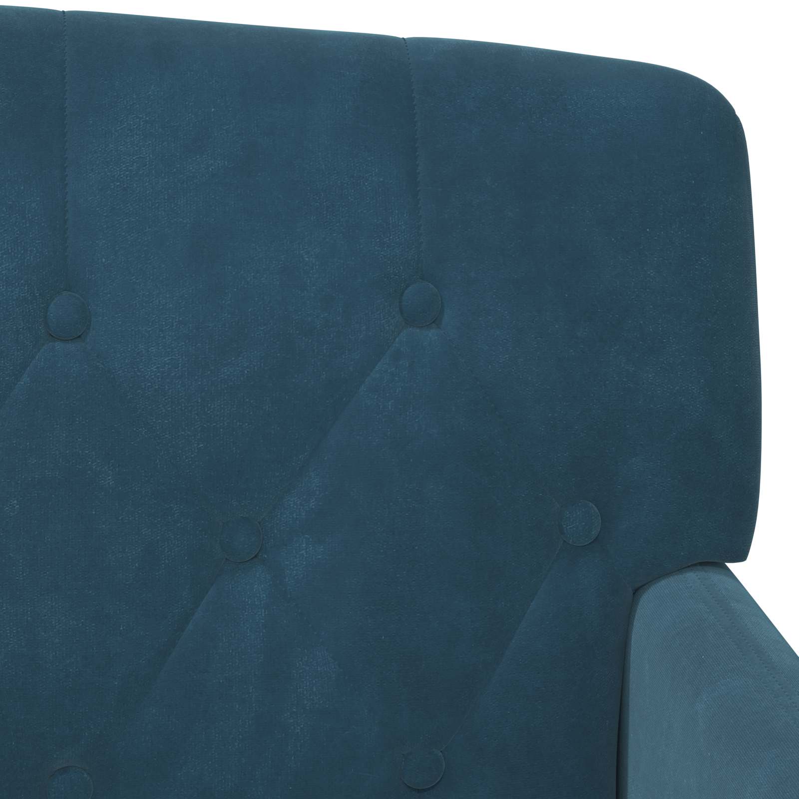 Love seat με κουμπιά Μπλε 111 x 65 x 79 εκ Βελούδο