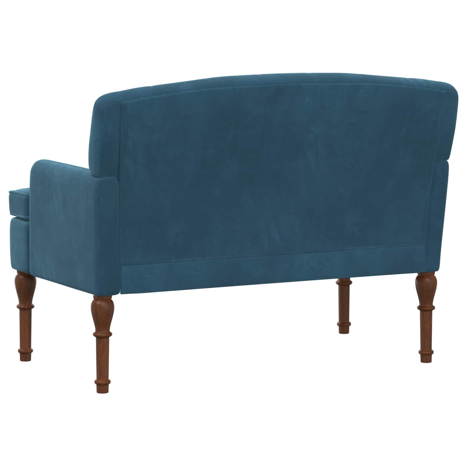 Love seat με κουμπιά Μπλε 111 x 65 x 79 εκ Βελούδο