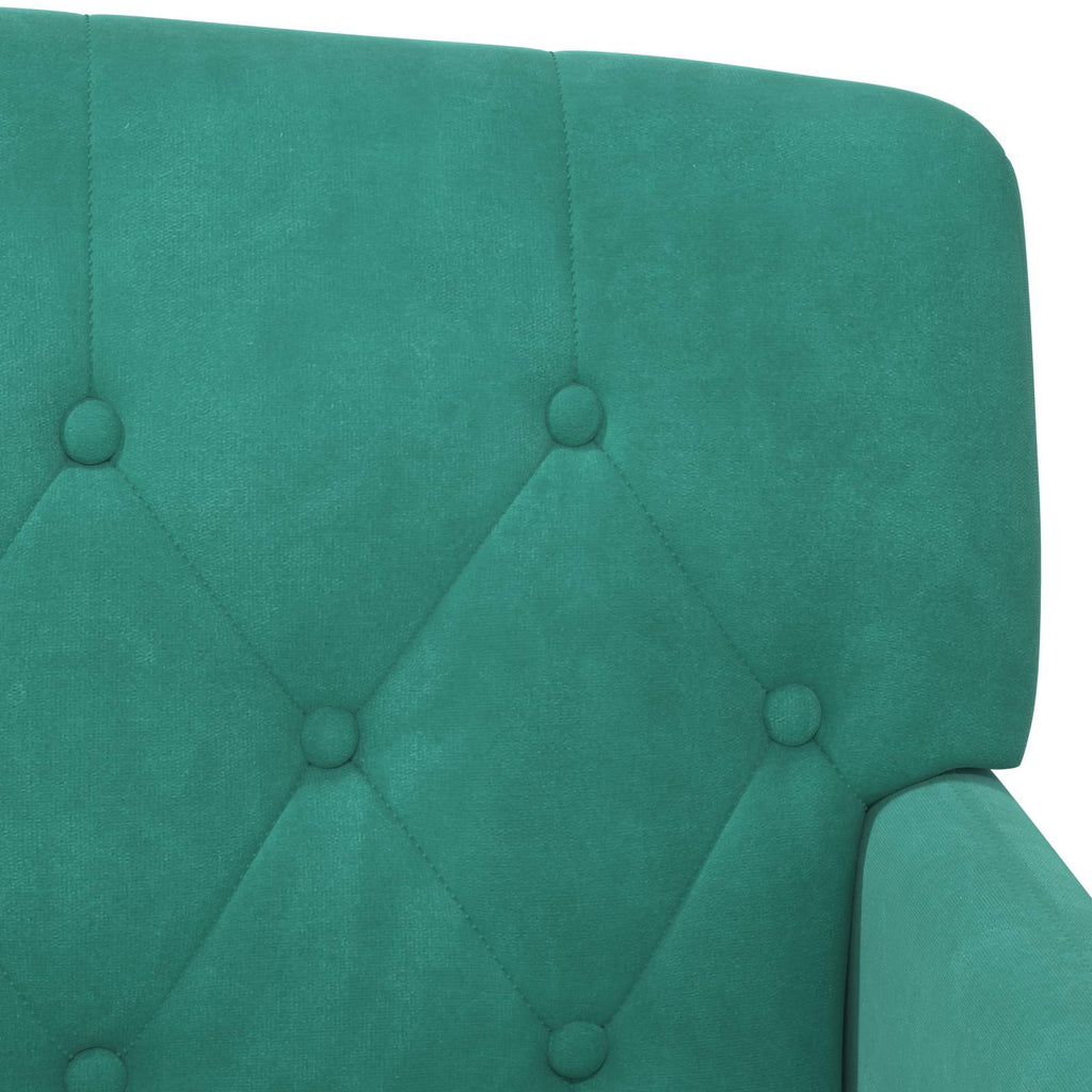 Love seat με κουμπιά Τιρκουάζ 111 x 65 x 79 εκ Βελούδο
