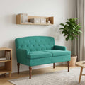 Love seat με κουμπιά Τιρκουάζ 111 x 65 x 79 εκ Βελούδο