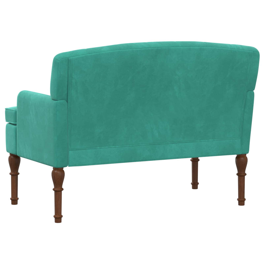 Love seat με κουμπιά Τιρκουάζ 111 x 65 x 79 εκ Βελούδο