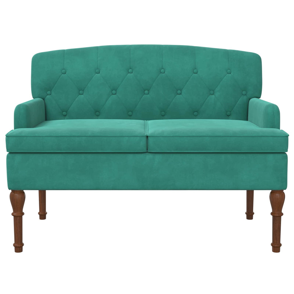 Love seat με κουμπιά Τιρκουάζ 111 x 65 x 79 εκ Βελούδο