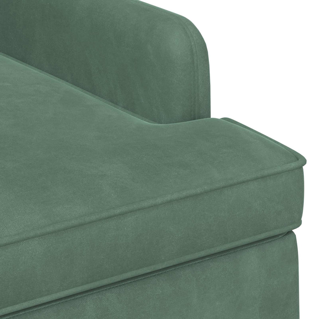 Love seat με κουμπιά Θαλασσί 111 x 65 x 79 εκ Βελούδο