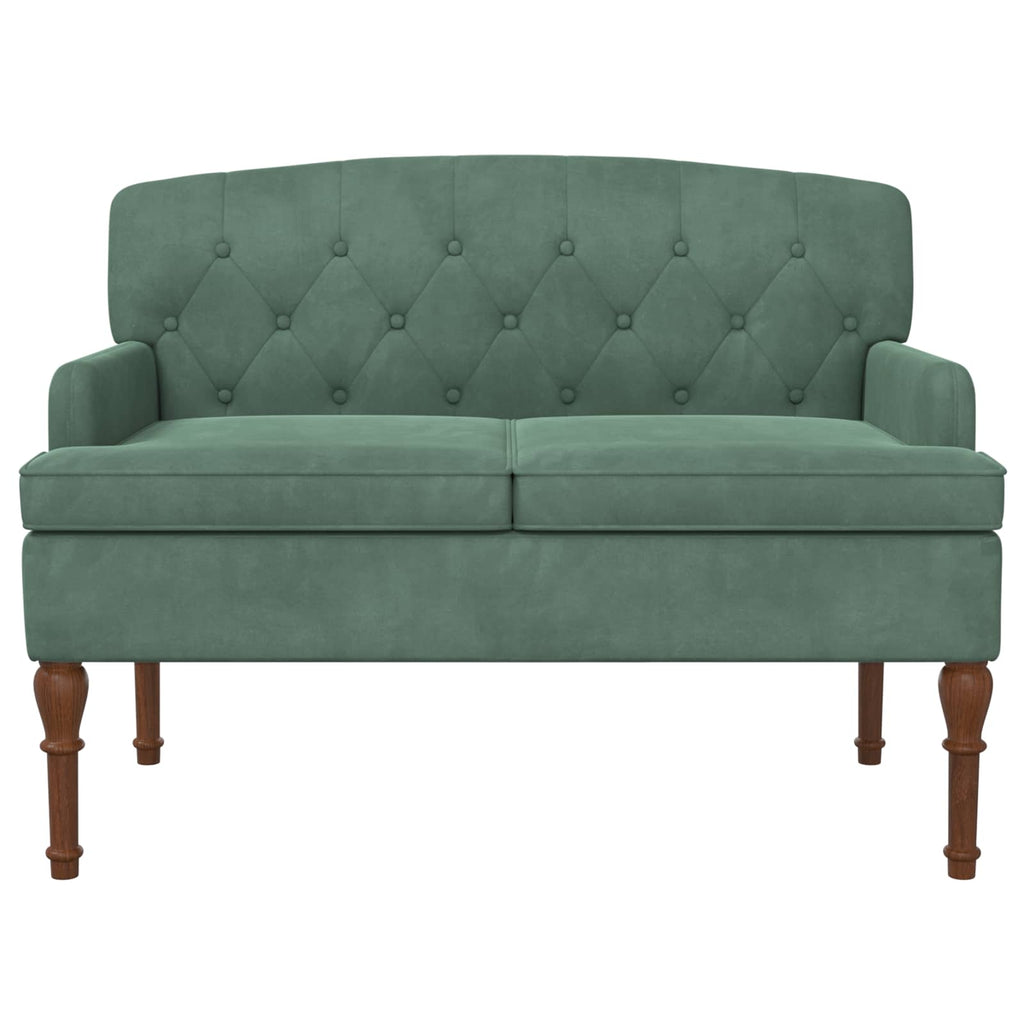 Love seat με κουμπιά Θαλασσί 111 x 65 x 79 εκ Βελούδο