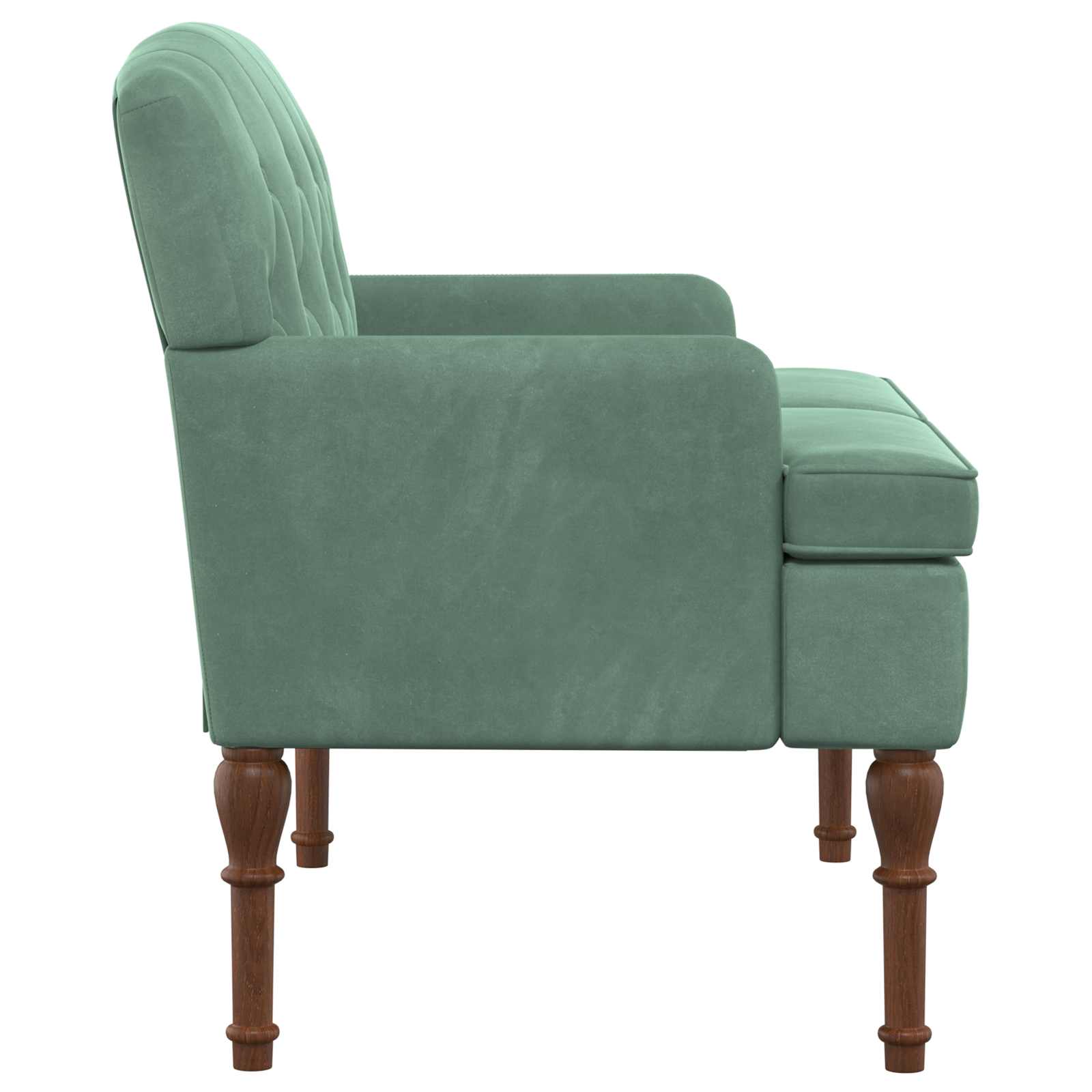 Love seat με κουμπιά Θαλασσί 111 x 65 x 79 εκ Βελούδο