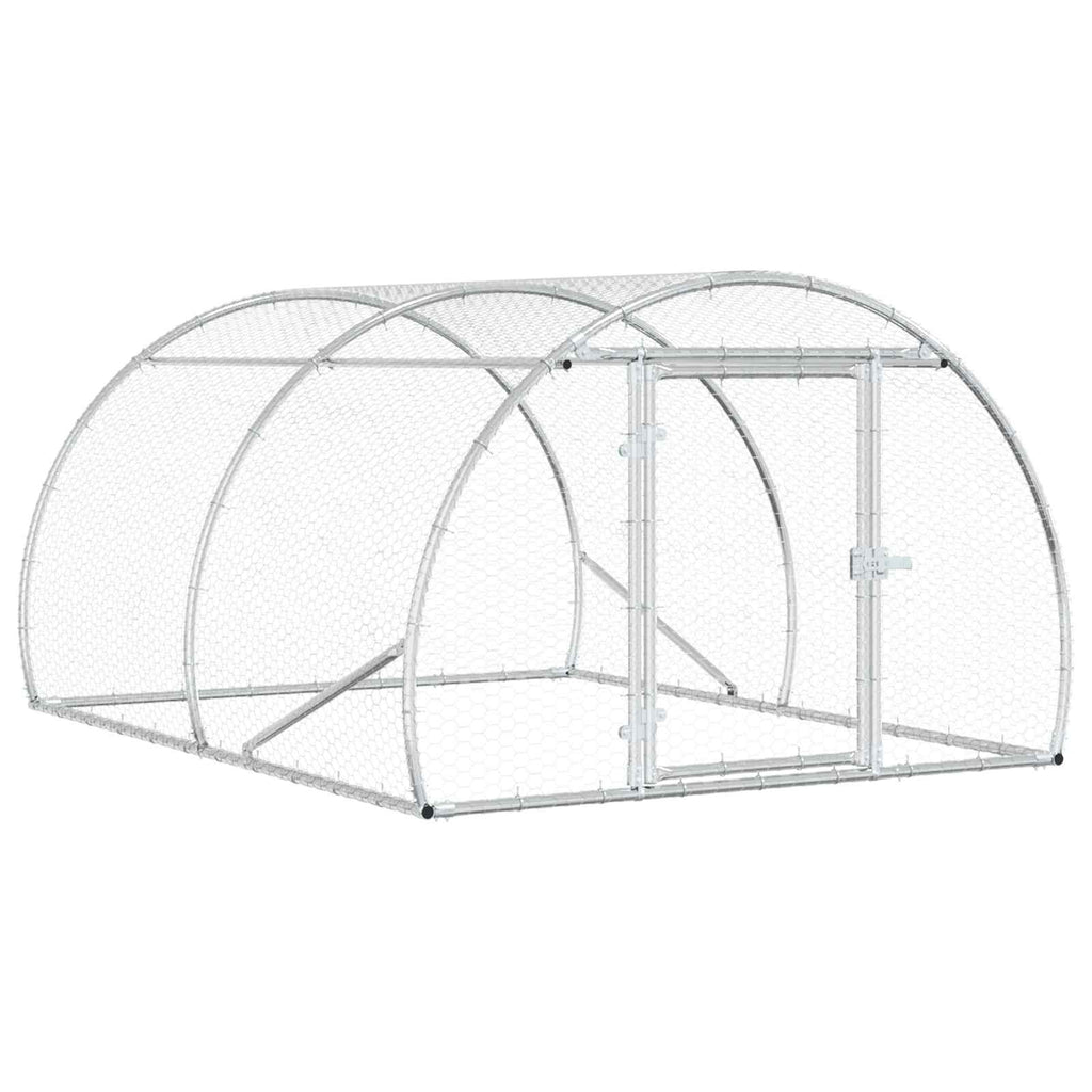 Κοτέτσι Ασημί 200 x 150 x 100 cm Γαλβανισμένος Χάλυβας