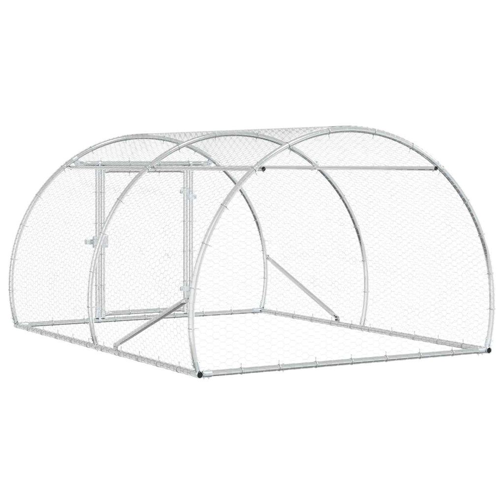 Κοτέτσι Ασημί 200 x 150 x 100 cm Γαλβανισμένος Χάλυβας