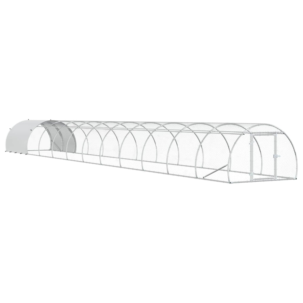 Κοτέτσι Ασημί 1200 x 150 x 100 εκ. Γαλβανισμένος Χάλυβας