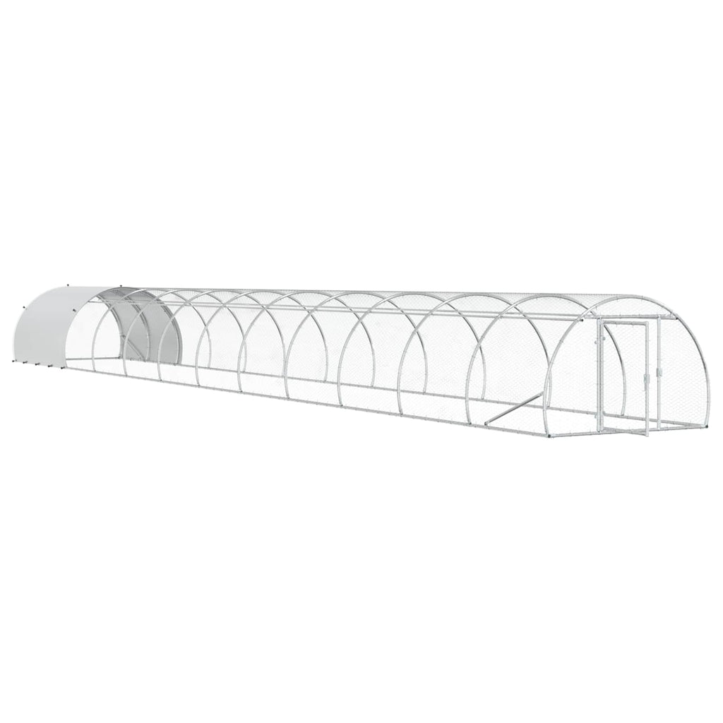 Κοτέτσι Ασημί 1200 x 150 x 100 εκ. Γαλβανισμένος Χάλυβας