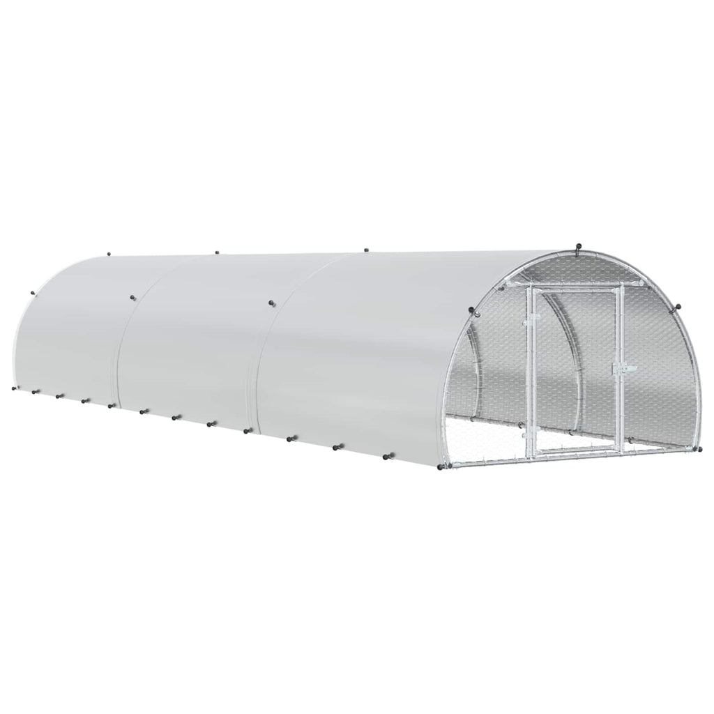 Κοτέτσι Ασημί 600 x 150 x 100 εκ. Γαλβανισμένος Χάλυβας