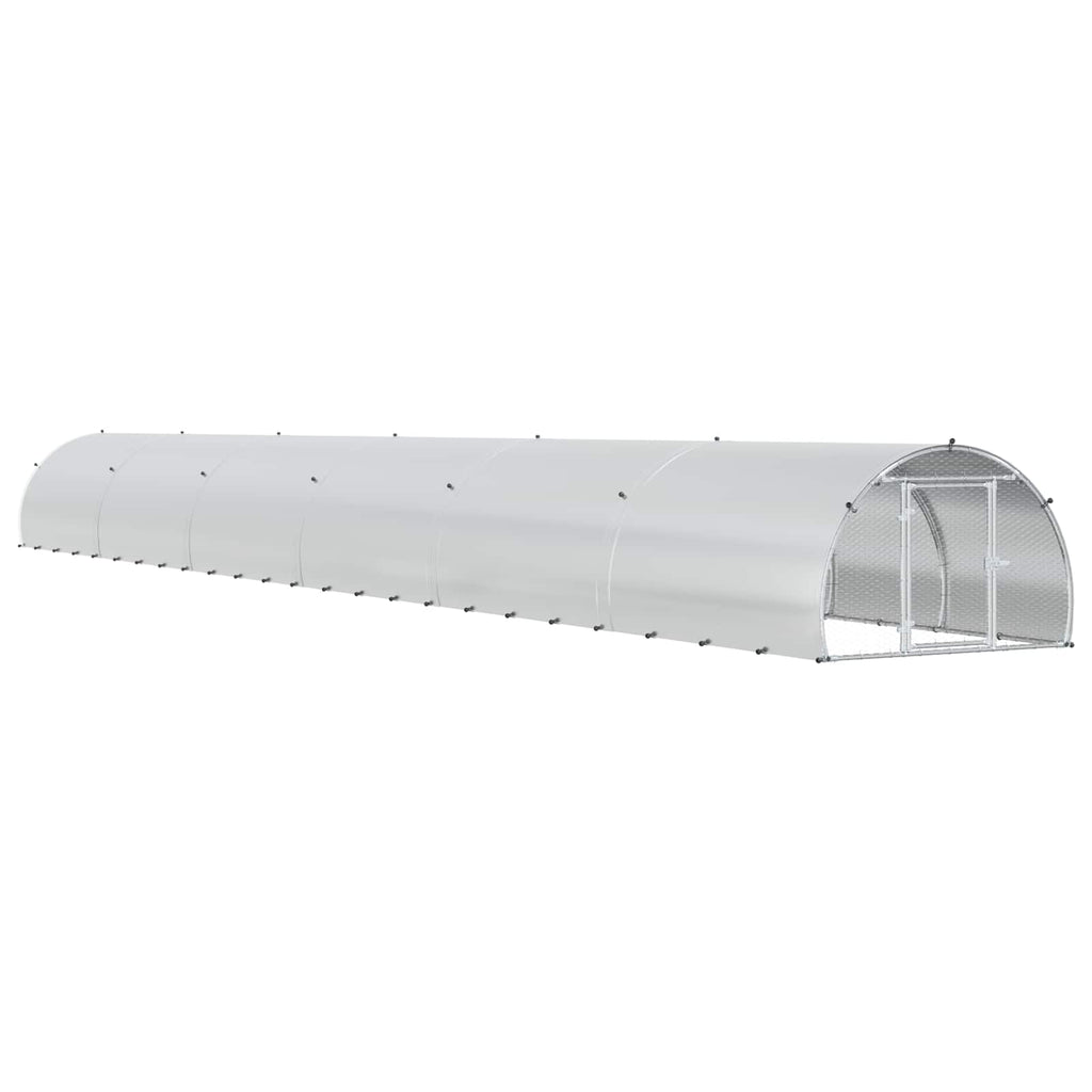 Κοτέτσι Ασημί 1200 x 150 x 100 εκ. Γαλβανισμένος Χάλυβας