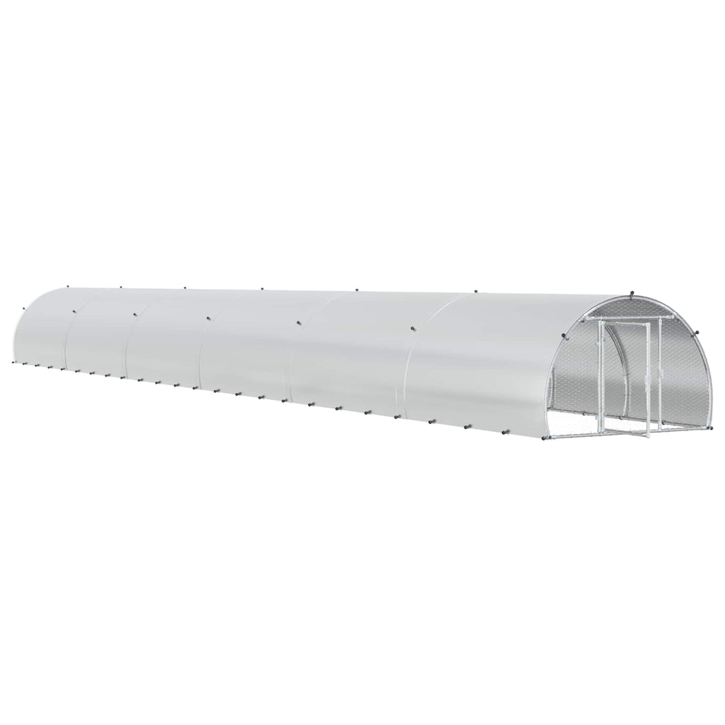 Κοτέτσι Ασημί 1200 x 150 x 100 εκ. Γαλβανισμένος Χάλυβας