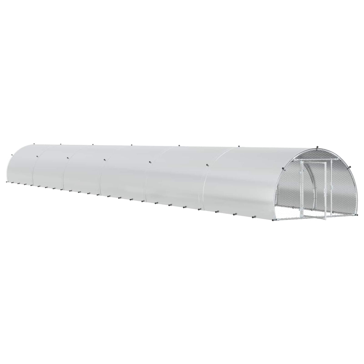 Κοτέτσι Ασημί 1200 x 150 x 100 εκ. Γαλβανισμένος Χάλυβας