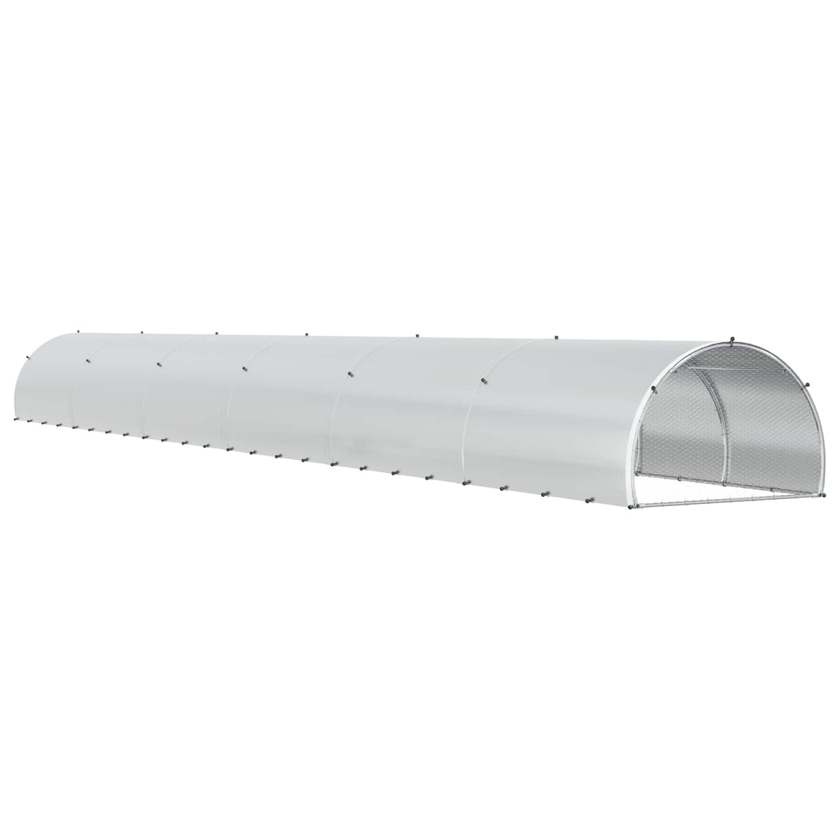 Κοτέτσι Ασημί 1200 x 150 x 100 εκ. Γαλβανισμένος Χάλυβας