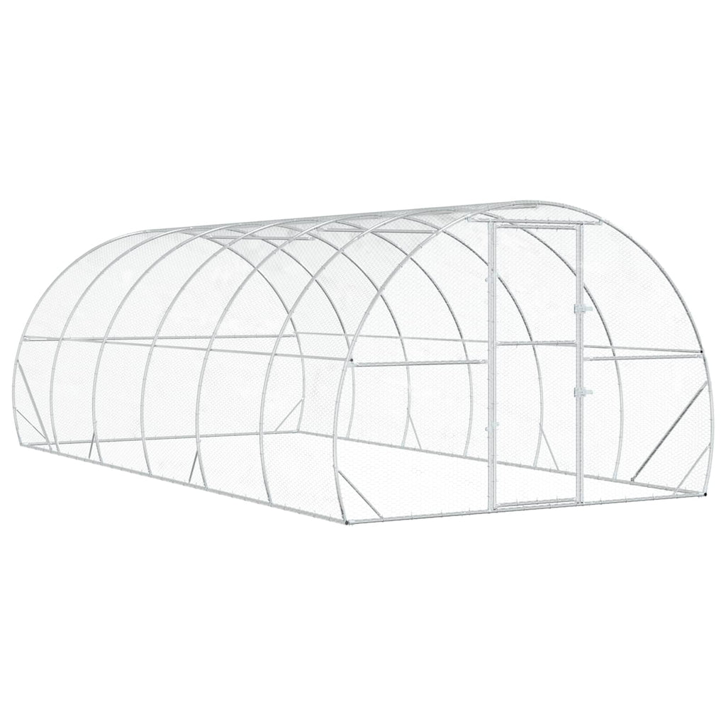 Κοτέτσι Ασημί 600 x 300 x 200 cm Γαλβανισμένος Χάλυβας