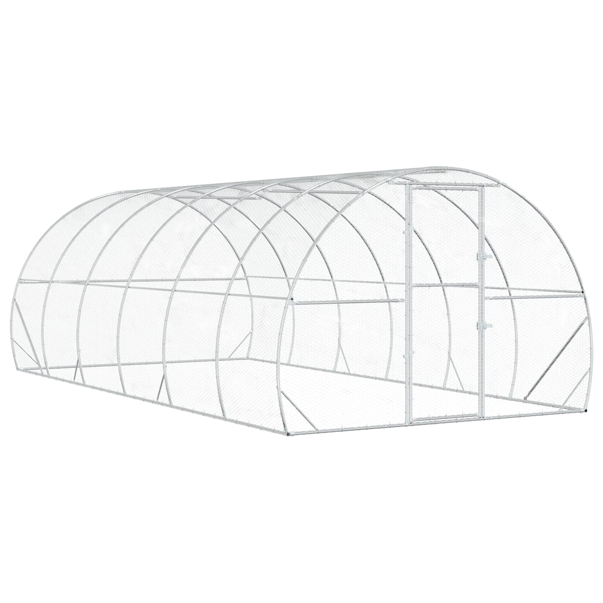Κοτέτσι Ασημί 600 x 300 x 200 cm Γαλβανισμένος Χάλυβας