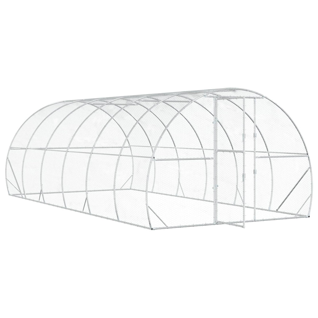 Κοτέτσι Ασημί 600 x 300 x 200 cm Γαλβανισμένος Χάλυβας