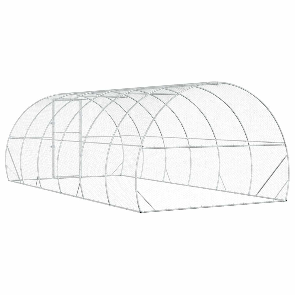 Κοτέτσι Ασημί 600 x 300 x 200 cm Γαλβανισμένος Χάλυβας