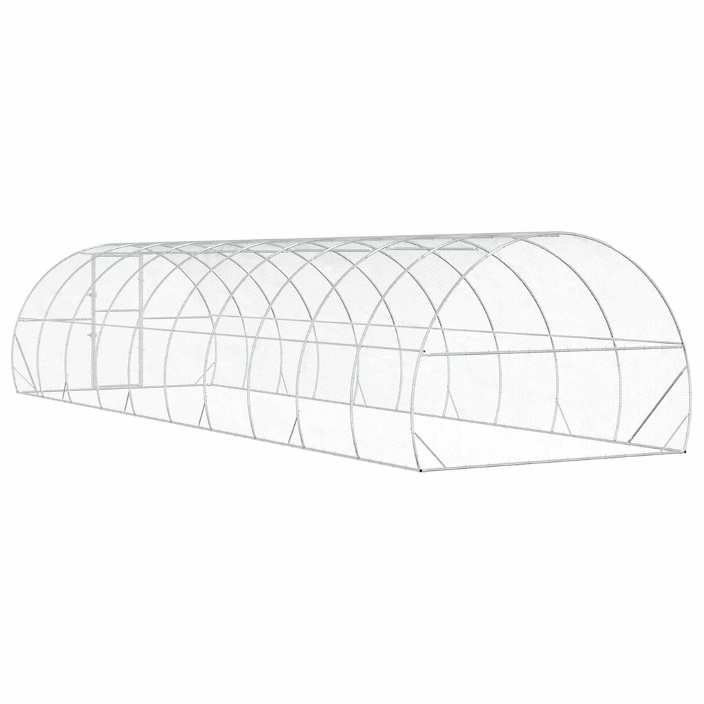 Κοτέτσι Ασημί 1000 x 300 x 200 εκ. Γαλβανισμένος Χάλυβας