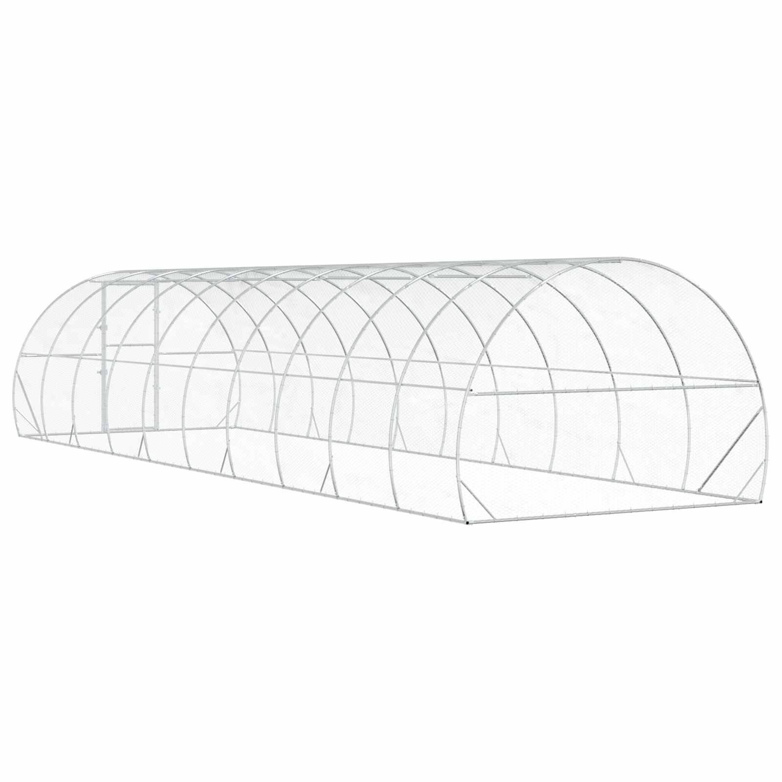 Κοτέτσι Ασημί 1000 x 300 x 200 εκ. Γαλβανισμένος Χάλυβας