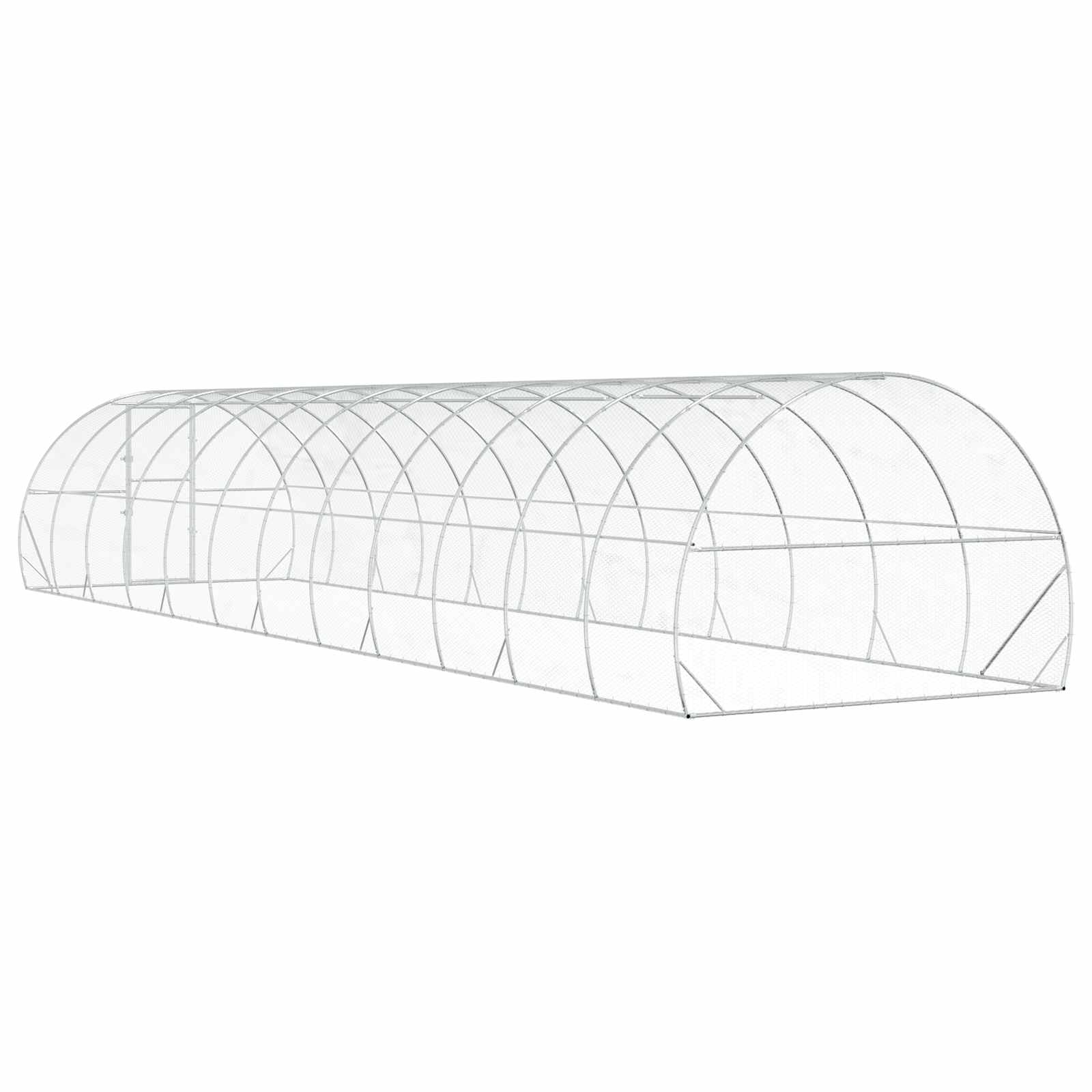 Κοτέτσι Ασημί 1200 x 300 x 200 cm Γαλβανισμένος Χάλυβας