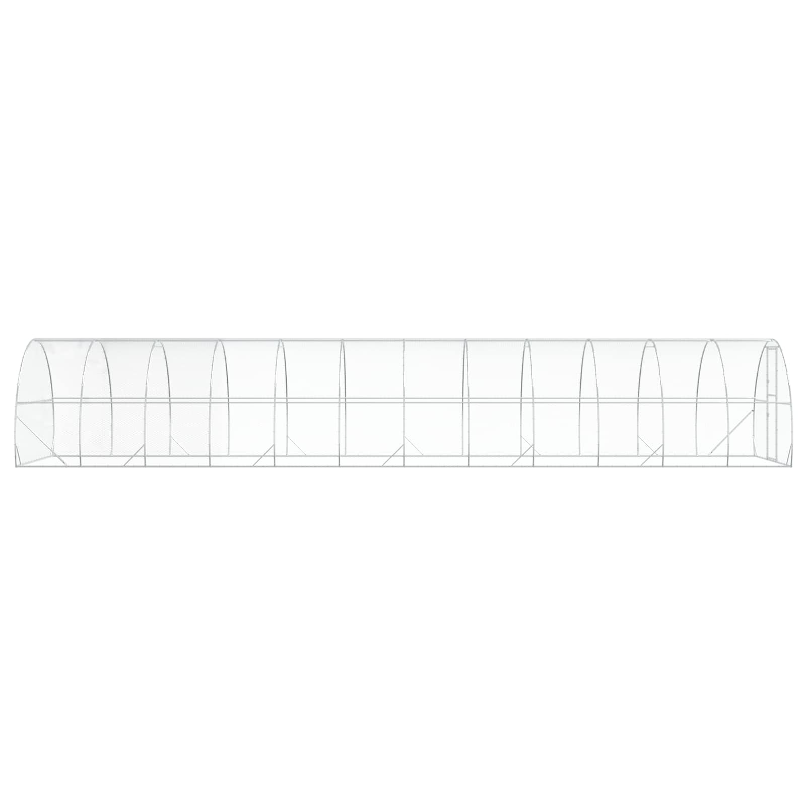 Κοτέτσι Ασημί 1200 x 300 x 200 cm Γαλβανισμένος Χάλυβας