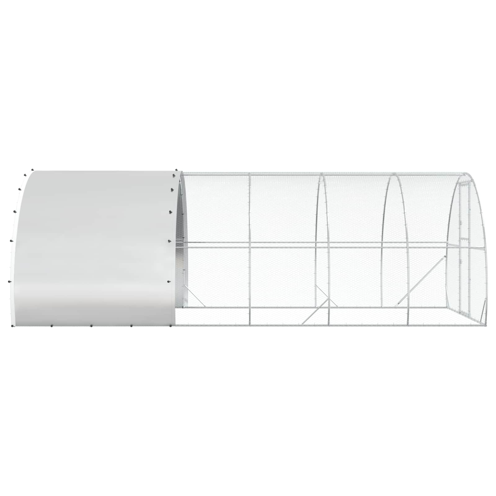 Κοτέτσι Ασημί 600 x 300 x 200 cm Γαλβανισμένος Χάλυβας