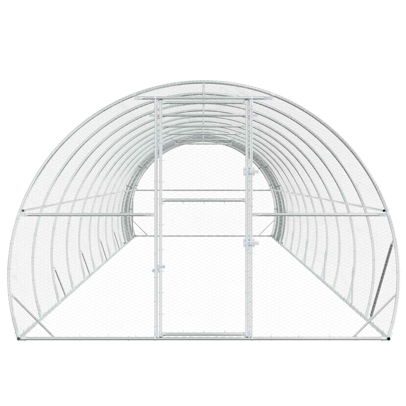 Κοτέτσι Ασημί 1200 x 300 x 200 cm Γαλβανισμένος Χάλυβας